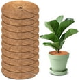 thumbnail image 1 of Bexikou 10 Pcs Tree Protector Mat,Coconut Fibers Mulch Ring,Plant Protector Cover,Soil Cover for Indoor Outdoor Plants,Coco Coir Mulch Tree Protection Weed Mats for Cypress, Landscaping, 1 of 7
