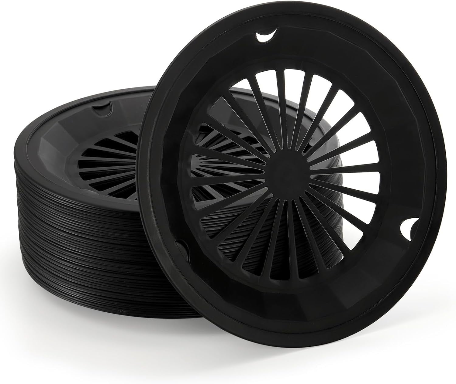 Bexikou 12 Pcs Plastic Paper Plate Holders,Reusable Paper Plate Trays