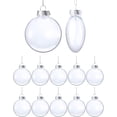 thumbnail image 1 of Bexikou 12Pcs Christmas Balls,Clear Plastic Fillable Ball Ornament Clear Ornament Balls,Hanging Ornament Ball for Christmas Tree Ornaments Hanging Party Decoration, 1 of 7