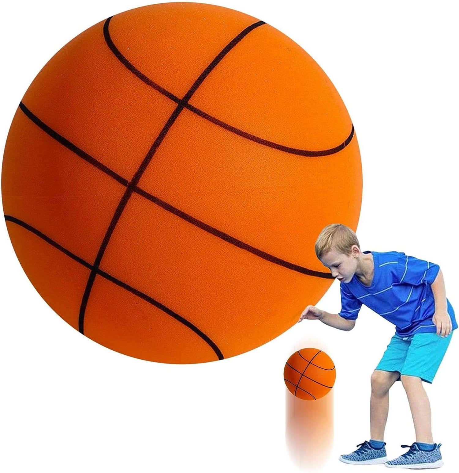Bexikou 18cm Silent Basketball,Indoor Basketball,Quiet Basketball ,Foam Basketball,Silent