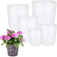 Bexikou 30 Pack Plants Nursery Pot,Soft Clear Plastic Planter,5 Sizes Seed Starting Pots Flower