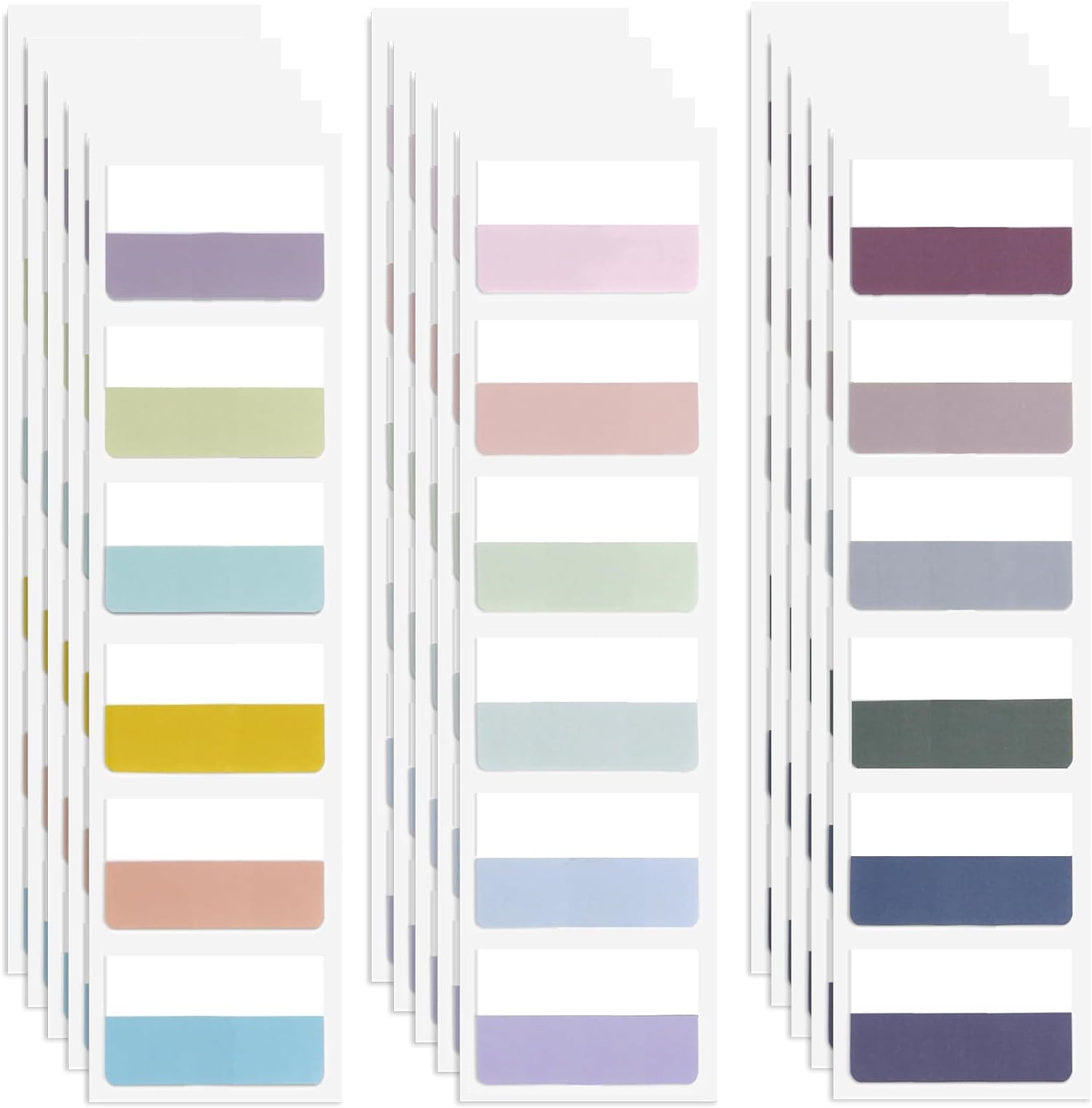 Sticky Color Tabs Bexikou 360 Pcs Sticky Index Tabs, Colored Book Sticky Tabs for Bible ...