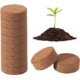 thumbnail image 1 of Bexikou 50 Pcs 30mm Compressed Coco Coir Pellets-Organic Coco Coir Fiber Potting Soil,Coco Peat Starters Soil Plant Starter Pellets, Coconut Soil for Herbs, Plants, Flowers and Vegetables, 1 of 8