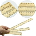 thumbnail image 1 of Bexikou 6 Pcs Straight Wooded Ruler,Wooden Ruler Double Scale Rulers,Straight Ruler Math Learning Rulers,Wood Measuring Ruler with Centimeters and Inches for Home Office Rulers Supplies, 1 of 7