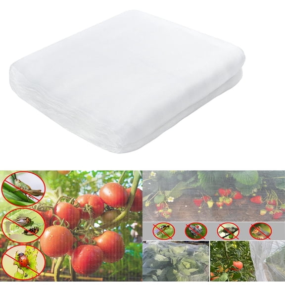 8x10Ft Fine Mesh Garden Netting,Bexikou Plant Protection Barrier,Garden Screen Mesh to Keep Insects & Small Animals Out,Insect Barrier Netting for Vegetable Fruits Flowers Crops Protection