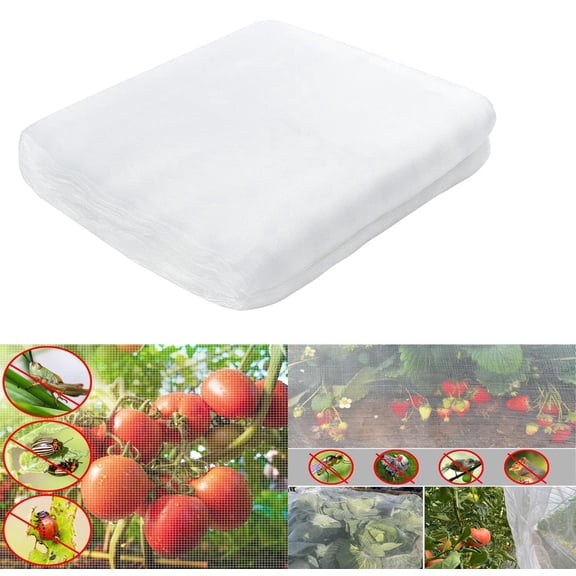 Bexikou 8x10 Ft Fine Mesh Garden Netting, Plant Protection Barrier, Insect & Small Animal Screen Net for Vegetables, Fruits, Flowers & Crops Protection