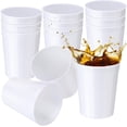 thumbnail image 1 of Bexikou 9 oz Plastic Cups, Reusable Drinking Tumbler Cups Plastic Drinkware for Coffee Tea Milk Juice, Plastic Water Cup Portable Camping Cups for Parties Camping BBQs Picnics,White, 1 of 7