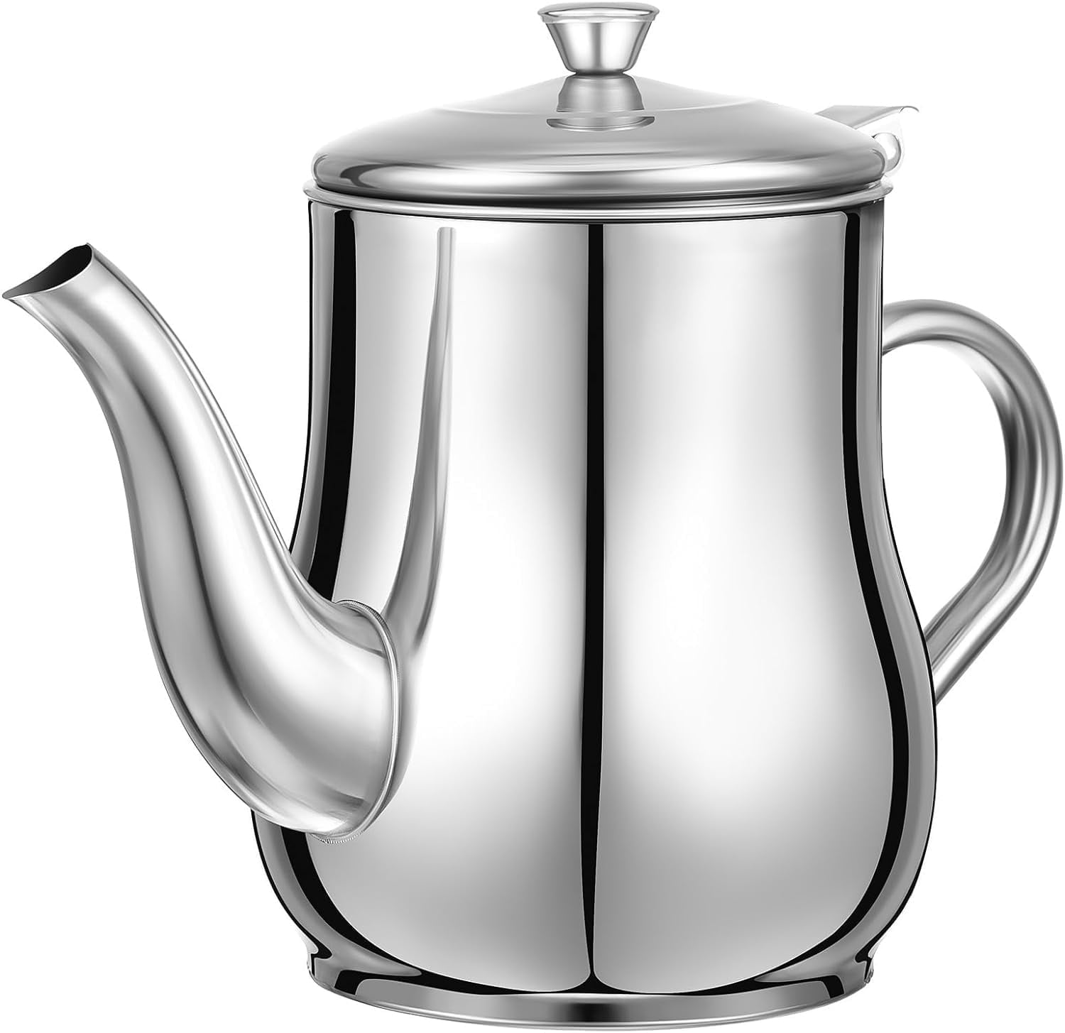 Bacon Grease Container with Strainer, Bexikou  48oz Stainless Steel Oil Storage Pot for Storing Frying Oil and Cooking Grease