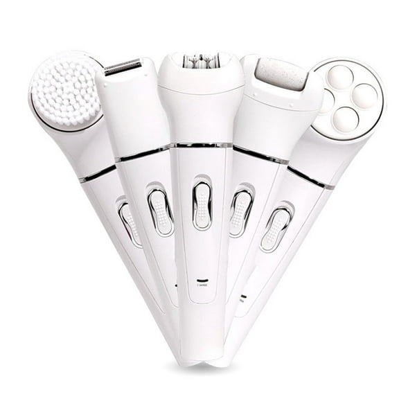 Bexikou Facial Epilation Tool for Women, Facial Hair Remover,5 in 1 Women Electric Epilator Facial Hair Removal Machine Beauty Tools Kit