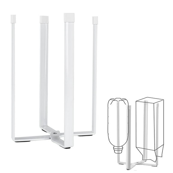 Bexikou Kitchen Stand Holder,Multifunctional Plastic Bag Drying Rack,Countertop Cups Bottles Drying Rack for Plastic Bags, Bottles and Cups, Shelf Trash Bag (Black)