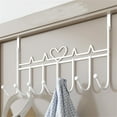 thumbnail image 1 of Bexikou Over The Door Hooks, 7 Hooks Hanger Rack for Hanging,Decorative Metal Rack for Home Use Hats Coats Key Bag Clothes Scarfs Hooks, 1 of 7