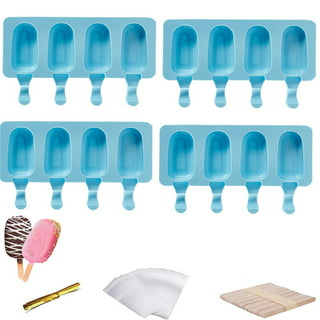 Tovolo Set Of 4 Plastic Pop Molds Unicorn Ice Cube Trays White