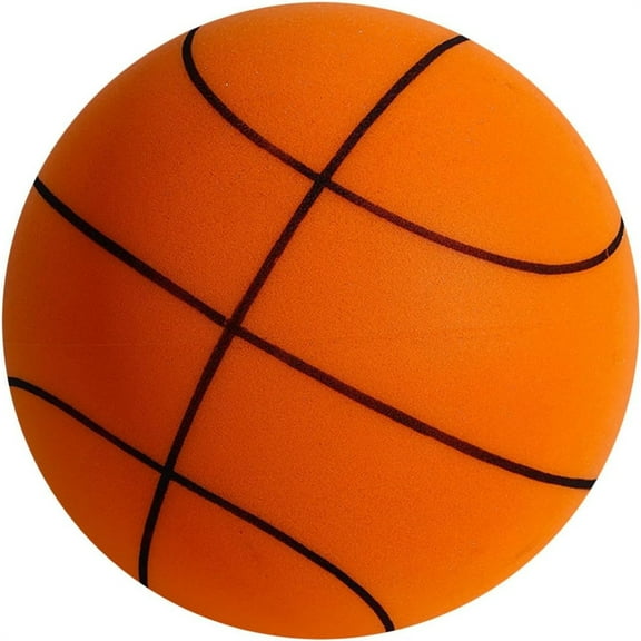 Bexikou Silent Basketball,Silent Ball Basketball,Foam Basketball Indoor Training Ball, Uncoated High-Density Foam Ball Low Noise Basketball Training for Various Indoor Activities