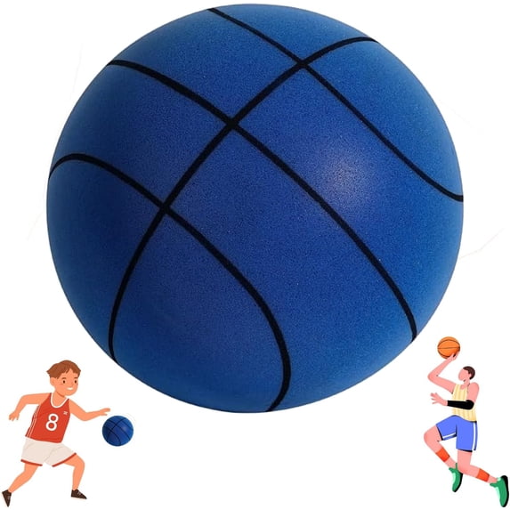 Bexikou Silent Indoor Basketball,Foam Basketball - No Sound Basketball, Mute Basketball, Soft Basketball, Lightweight and Easy to Grip for Indoor Outdoor