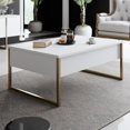 thumbnail image 1 of Bexley - Luxe - White, Gold Coffee Table, 1 of 5