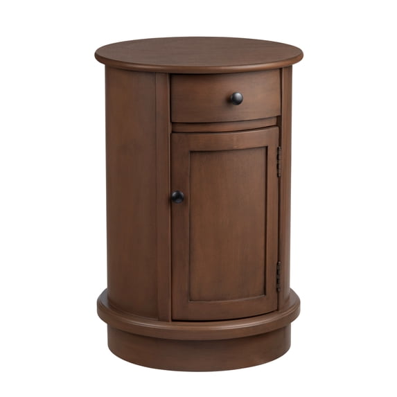 Bexley Traditional Round Storage Side Table 26" x 18"
