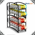 thumbnail image 1 of Bextsrack 2 PC Refrigerator Can Dispenser Can Storage Organizer Holder for Canned food or Pantry Refrigerator,(Black）, 1 of 7