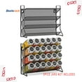thumbnail image 1 of Bextsrack 4 Layer Kitchen Countertop OrganizerSpice Rack Mount, Great for Kitchen, Pantry or Wall Mount 2 PC（Spice Jars not Included)-(Black), 1 of 7
