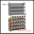 thumbnail image 1 of Bextsrack 4 Tiers Storage Shelf,&nbsp;Storage OrganizerSpice Rack Mount, Great for Kitchen, Pantry or Wall Mount 2 PC（Spice Jars not Included),(Black), 1 of 7
