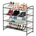 thumbnail image 1 of Bextsrack 4-Tier Freestanding Shoe Rack Room Decor, Metal, Bronze, 1 of 7