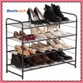 thumbnail image 1 of Bextsrack 4 Tiers Shoe Rack over the Door Expandable & Adjustable Shoe Organizer Storage Shelf for Bedroom Closet,(Bronze), 1 of 7