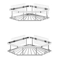 thumbnail image 1 of Bextsrack Shower Caddy 2 Pack, Adhesive Shower Organizer for Bathroom Storage&Kitchen, No Drilling, Rustproof Stainless Steel Bathroom Organizer, Bathroom Shower Shelves for Inside Shower Rack Silver, 1 of 7