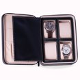 thumbnail image 1 of Bey-Berk 4 Watch and Accessory Travel Case | Black leather | BB738BLK, 1 of 3