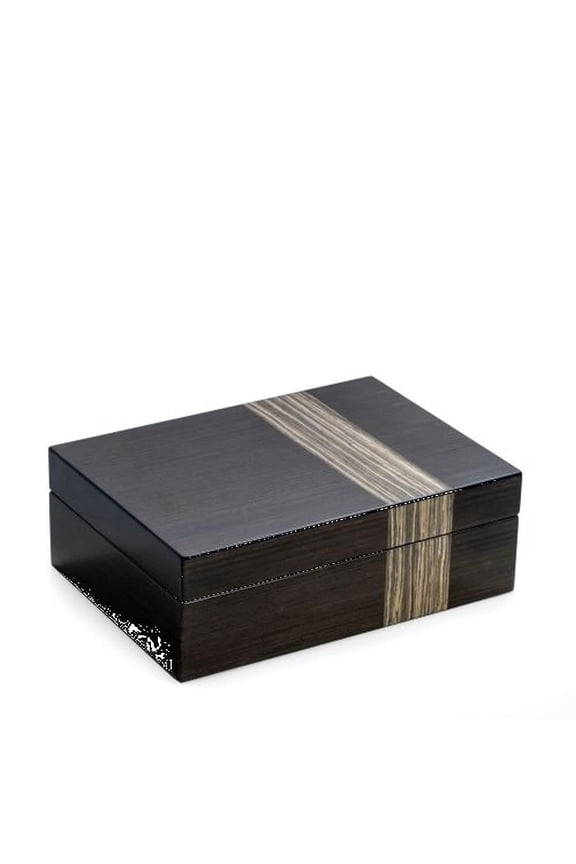 Ash Finish Wood 4-Watch and Jewelry Box