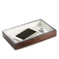 thumbnail image 1 of Bey-Berk International BB703BRL Lacquered Burl Wood Open Face Valet Tray - Brown, 1 of 2