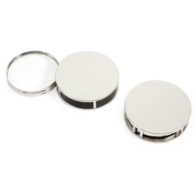 Chrome Plated Paperweight and Fold Out Magnifier Set