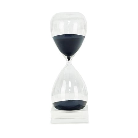 Bey-Berk International 60 Minute Crystal Base Navy Sand Timer