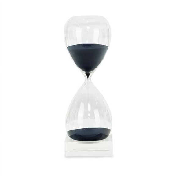 Bey-Berk International  60 Minute Crystal Base Navy Sand Timer