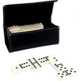 thumbnail image 1 of Bey-Berk International G525 Domino Set in Black Leather Case with Magnetic Closure, 1 of 2
