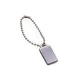 thumbnail image 1 of Bey-Berk International K105SS Satin Silver Plated Engraving ID Tag, Gold, 1 of 3
