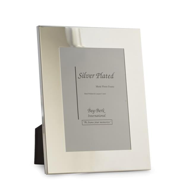 Silver Plated Lacquered 5" x 7" Tabletop Picture Frame