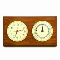 Bey-Berk International WS116 Quartz Clock & Tide Clock - Oak Wood
