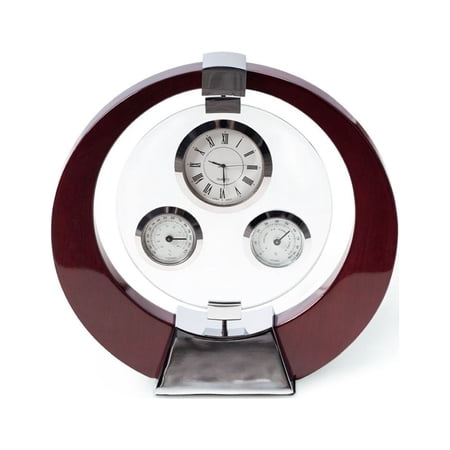Bey Berk Salzburg Mahogany Desk Clock