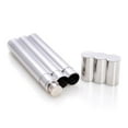 thumbnail image 1 of Bey Berk Stainless Steel Double Cigar Tube With 2 Oz. Flask, 1 of 2