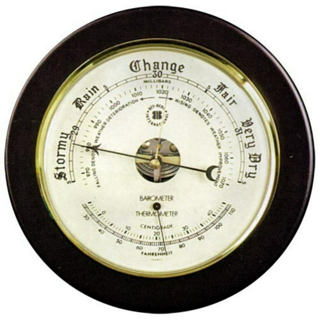 Bey-Berk WS075 Keota Barometer and Thermometer - Walmart.com