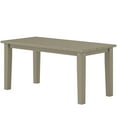 thumbnail image 1 of Beyamis Rectangle Outdoor Coffee Table (High Density Polyethylene), HDPE All-Weather Patio Table with Durable Slatted Top for Yard/Balcony, Rust-Resistant, Brown, 1 of 8