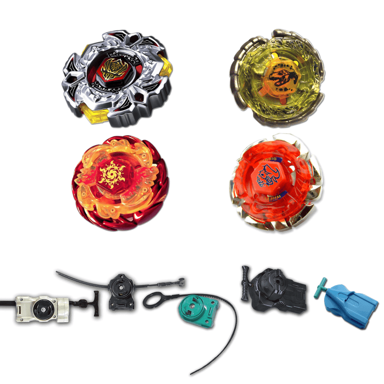 Beyblade 4 Pack, Variares BB-114, Dark Bull BB-40, Sol Blaze