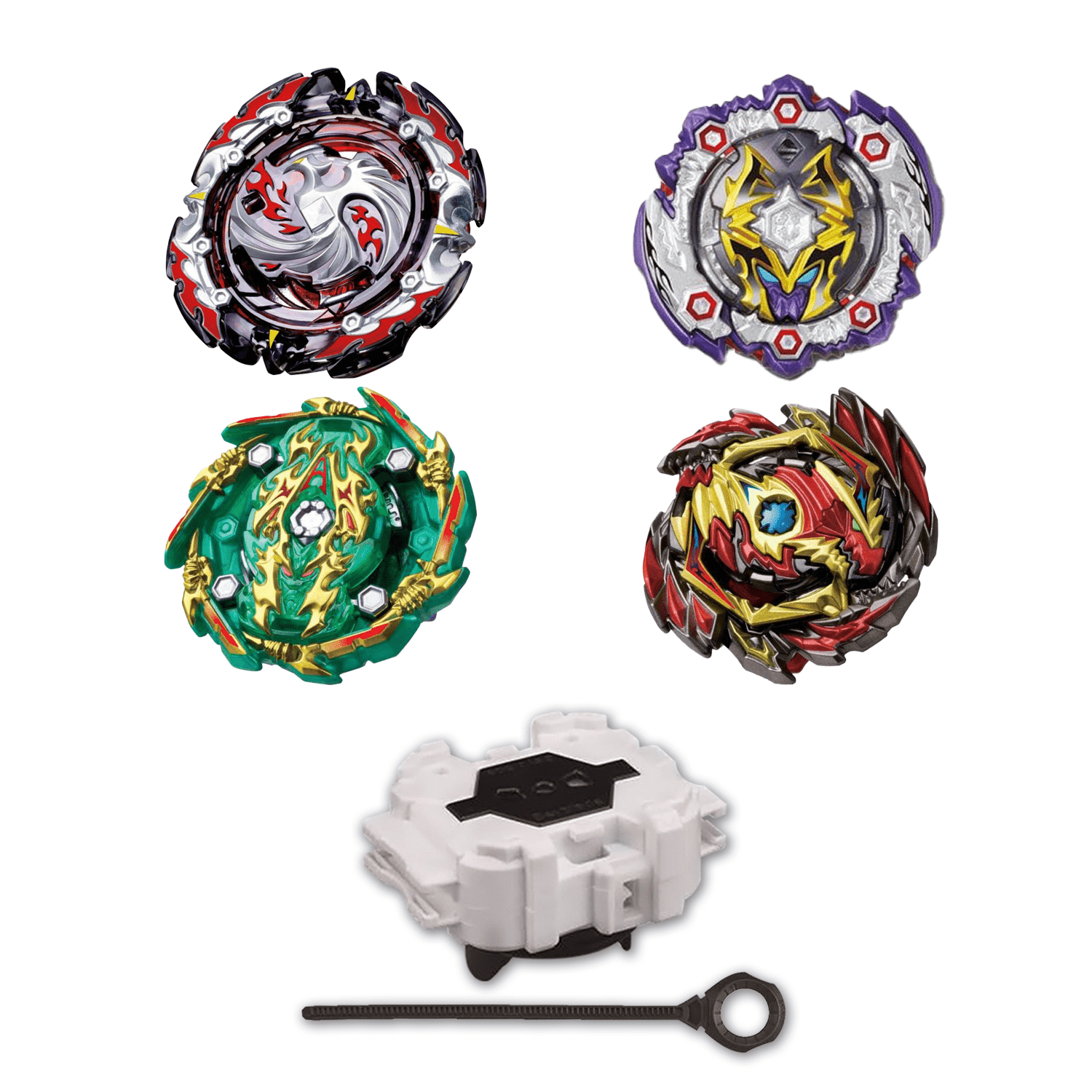 Beyblade Burst 4 Pack Dead Phoenix B 131 Dead Hades B 125 01 Bushin Ashura B 135 Venom Diabolos B 145 Bey Battles Beyblades Toys Free Launcher