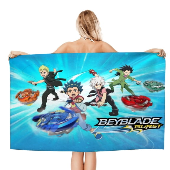 Beyblade Burst Beach Towel Microfiber Quick Dry Absorbent Soft Pool Bath Towel for Adult Boys Girls Lightweight 20"X40"