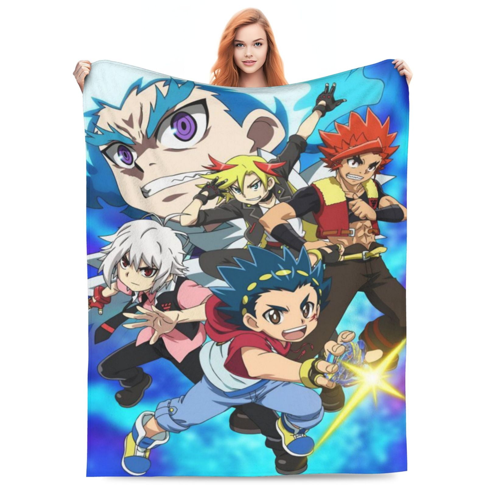 Beyblade Burst Blanket Soft Cozy Fleece Throw Blanket Plush Lightweight