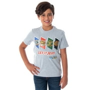 Beyblade Burst Boys 4 Spinner Tops Design Fafnir Let It Rip! T-Shirt