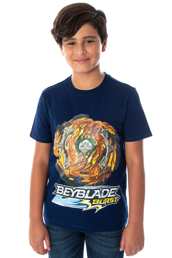 Beyblade Burst Boys' Wizard Fafnir Spinner Top Kids Short Sleeve T-Shirt