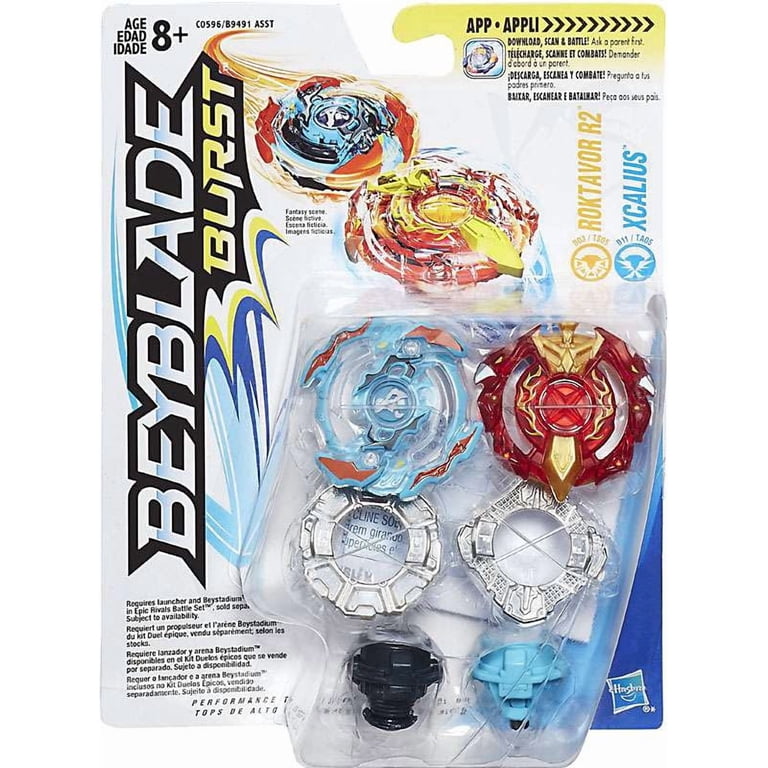 Beyblade Burst Dual Pack Roktavor R2 & Xcalius - Walmart.com