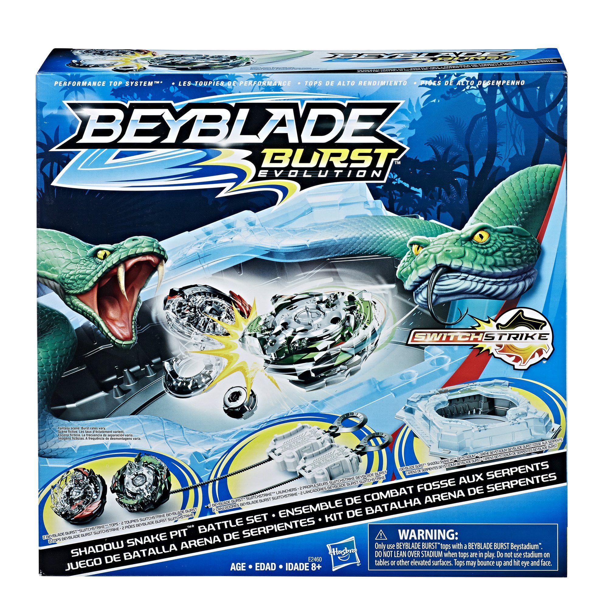 Beyblade C/ Lançador Burst QuadStrike Pião Chain Kerbeus K8