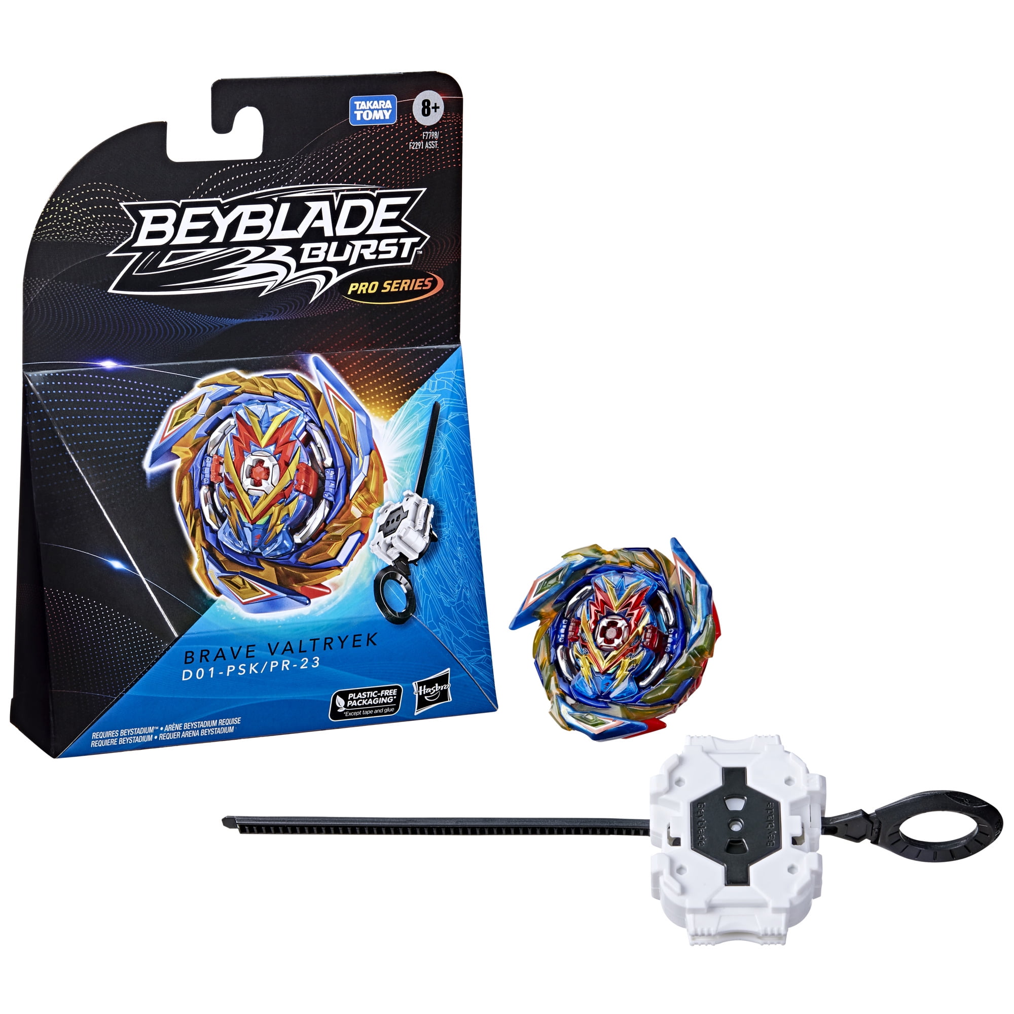Beyblade Burst Pro Series Brave Valtryek Spinning Top Starter Pack,  Battling Game Top with Launcher 