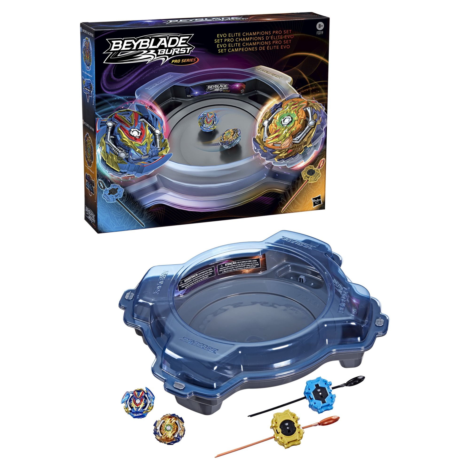 Beyblade Burst Pro Series Evo Elite Champions Pro Set, Battle Game Set with  Beystadium